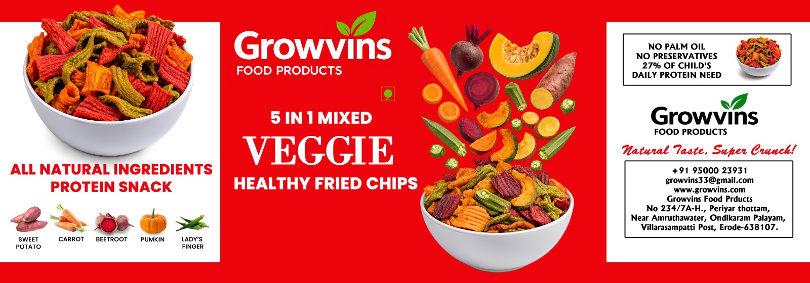 5 in 1 Veggie Chips